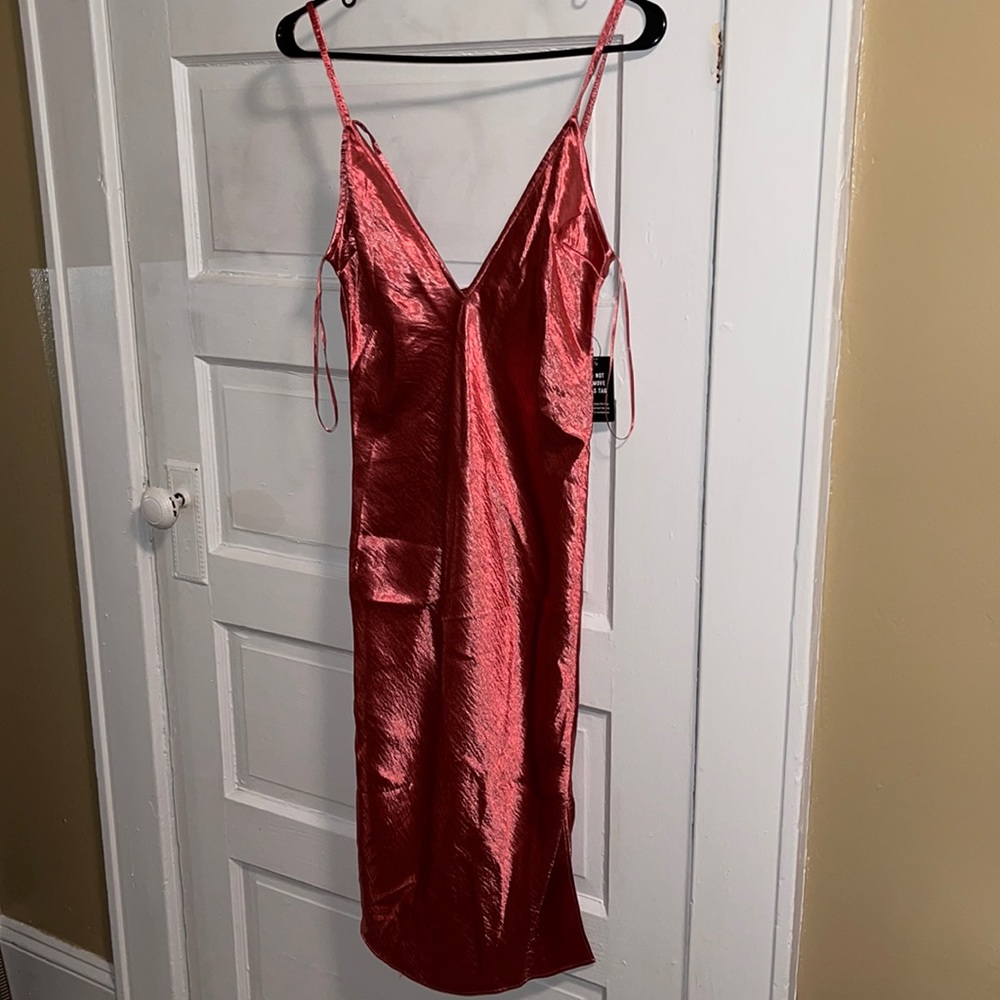 Satin lingerie style dress